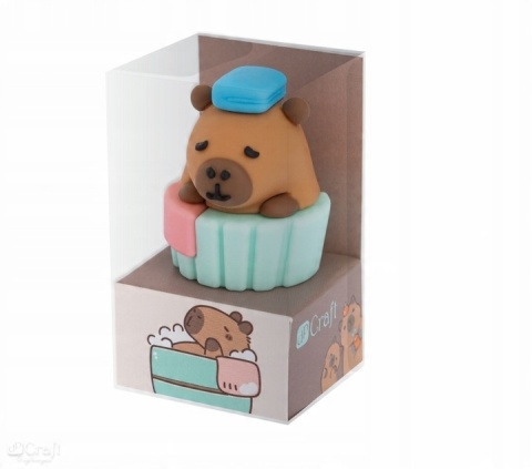 GUMKA DO MAZANIA 3D KAPIBARA W KĄPIELI GUMKA DO MAZANIA 3D KAPIBARA W KĄPIELI
