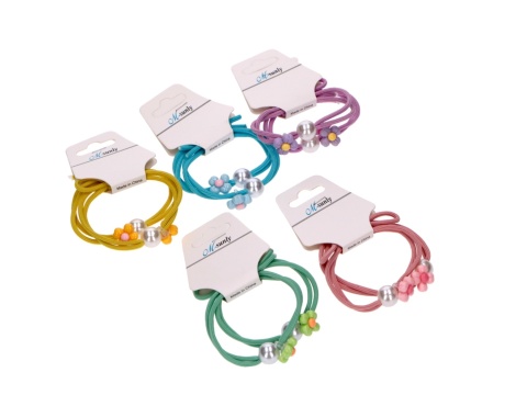 GUMKI DO WŁOSÓW 2SZT PEREŁKA KWIATEK(20)