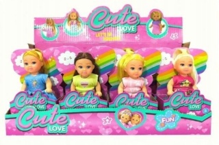 LALKA mini 12CM W TĘCZOWYM KARTONIKU (12)