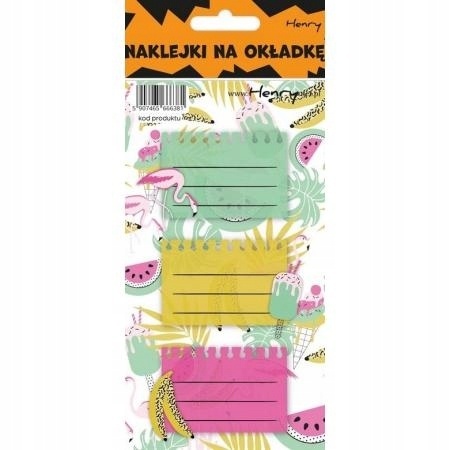 NAKLEJKI NA ZESZYT LATO 12SZT