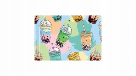 OKLADKA NA DOKUM UCZNIA BUBBLE TEA B-FOL MAŁA OKLADKA NA DOKUM UCZNIA BUBBLE TEA B-FOL MAŁA