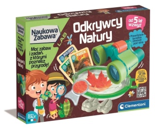 Odkrywcy Natury Naukowa zabawa+ lornetka CLEMENT