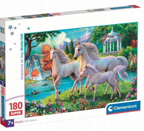 PUZZLE 180EL SUPER UNICORNS CLEMENTONI