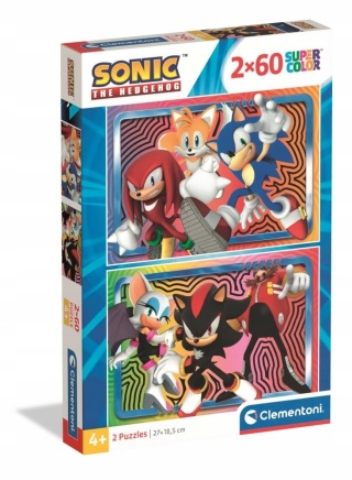 PUZZLE 2X60EL SONIC CLEMENTONI