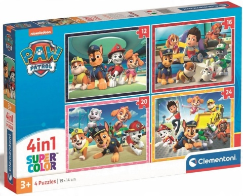 PUZZLE 4W1 PAW PATROL CLEM PUD PUZZLE 4W1 PAW PATROL CLEM PUD