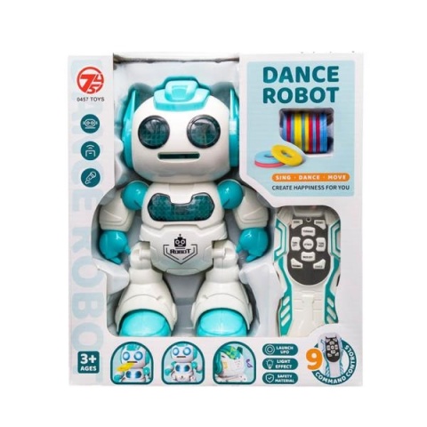 Robot zdalnie sterowany strzelający krążkami Gazelo
