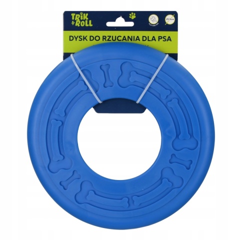 ZABAWKA DLA PSA DYSK NIEB 25,5CM TRIK