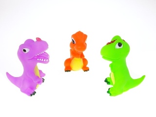 Gumowy dinozaur 9,5cm 3szt Adar