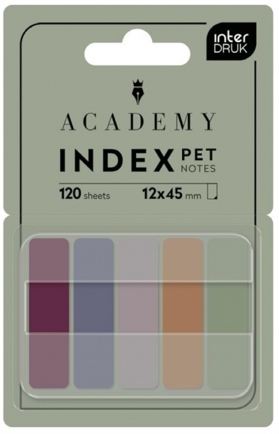 Zakładki indeksujące w podełku PET SMART Academy(12) Zakładki indeksujące w podełku PET SMART Academy(12)