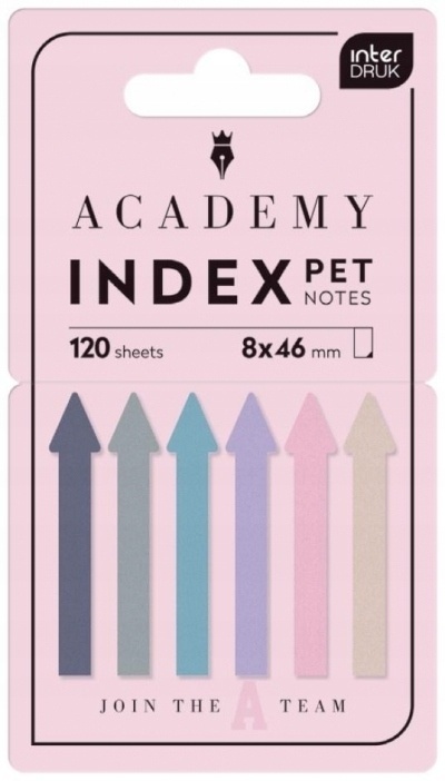 Zakładki indeks.PET ARROWS Academy Paste