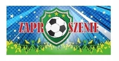 Zaproszenie PIŁKA NA TARCZY kpl. 5 szt
