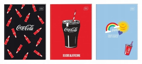 Zeszyt A4 32 kol3= 70g Mat+UV Coca Cola(10) Zeszyt A4 32 kol3= 70g Mat+UV Coca Cola(10)