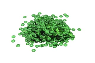 Cekiny 7mm ZIELONE 15g