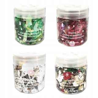 Cekiny do dekoracji 30g Christmas