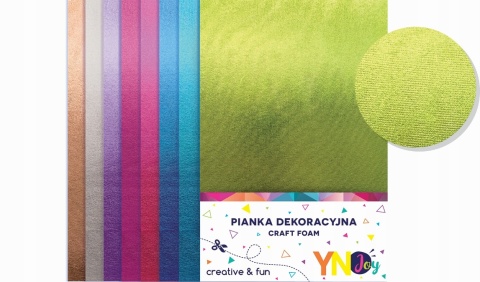 INT Pianka dekoracyjna 8szt METALLIC