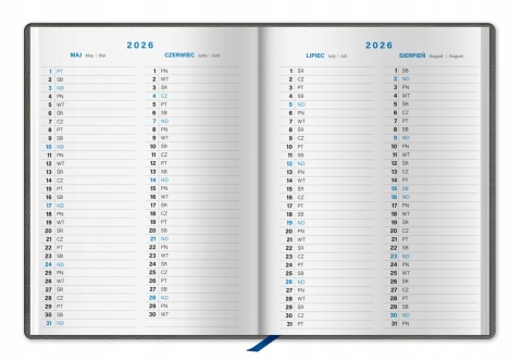 KALENDARZ KSIĄŻKOWY TYGODNIOWY MIDI 2026 KALENDARZ KSIĄŻKOWY TYGODNIOWY MIDI 2026