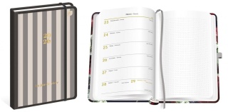 Kalendarz książk.B5 192 Metal.Stripes 26