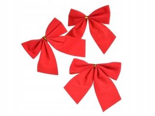 Komplet kokard ozdobnych pojedynczych zestaw świątecznych 12 sztuk