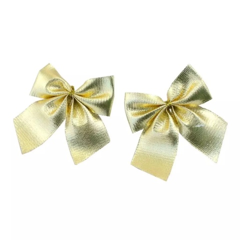 Komplet kokard złotych ozdobnych zestaw do prezentów 14 sztuk