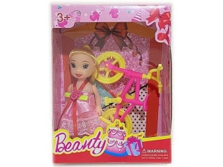 LALKA MINI Z ROWERKIEM