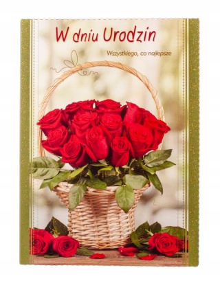 LAURKA B6-BL URODZINY OGÓLNE KWIATY MIX KARO