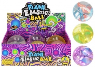 PIŁKA ODBIJAJĄCA ŚWIECĄCA Z WODĄ 10CM MC (6)