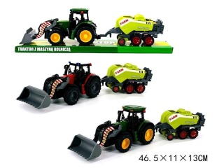 TRAKTOR Z MASZYNĄ ROLNICZĄ KLOSZ