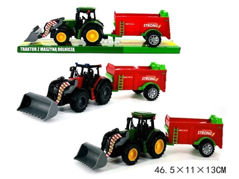 TRAKTOR Z MASZYNĄ ROLNICZĄ KLOSZ