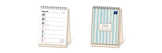 Kalendarz biurkowy tygodniowy pion Paski 2026