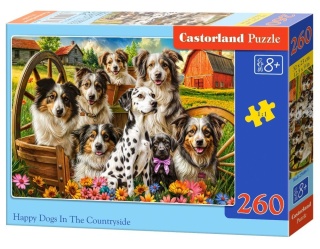 Puzzle 260 el. Happy Dogs In The Countryside