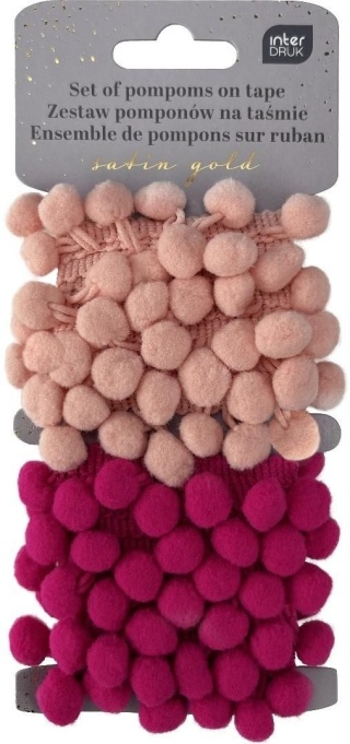 Zestaw pomponów na taś.2x1,5m Satin Gold
