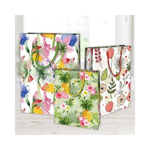 ! TOREBKA OZDOBNA SOWY/KWIATY 33X10X45 FLORIO ! TOREBKA OZDOBNA SOWY/KWIATY 33X10X45 FLORIO