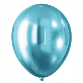 Balony Efekt chromu (5 szt.) NIEBIESKIE