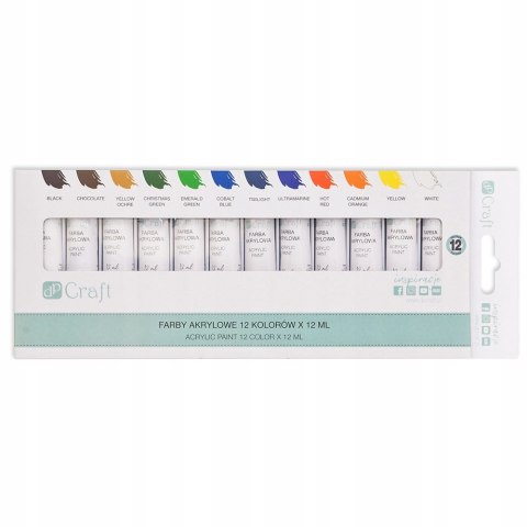 FARBY AKRYLOWE 12KOLX12ML DPFA-100 FARBY AKRYLOWE 12KOLX12ML DPFA-100
