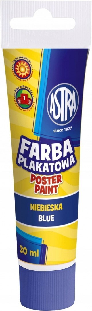 Farba plakat Astra tuba 30ml niebieska