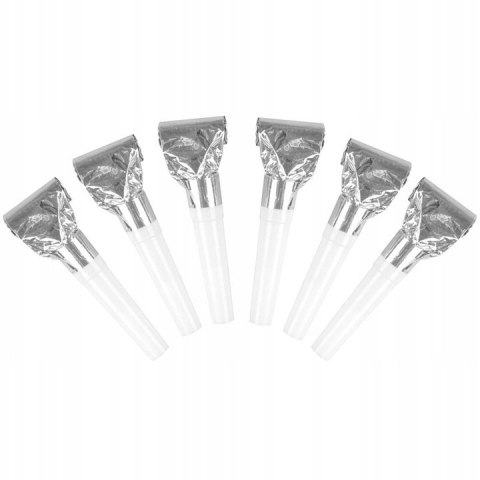 Gwizdki Celebrate! (6 szt.) srebrne/złote Gwizdki Celebrate! (6 szt.) srebrne/złote