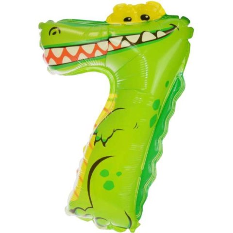 Balon foliowy cyferka zwierzątko nr 7