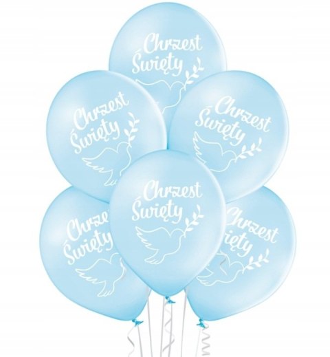 Balony 6szt Chrzest Święty 1C2S Balony 6szt Chrzest Święty 1C2S