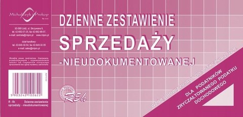 DRUK DZIENNE ZESTAW. SPRZEDAŻY nieudok. R5-h DRUK DZIENNE ZESTAW. SPRZEDAŻY nieudok. R5-h