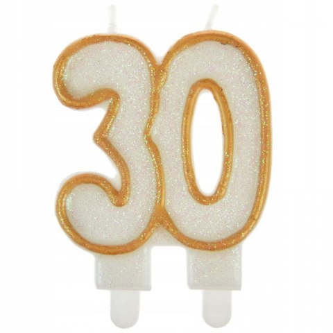 Świeczka jubileuszowa 30