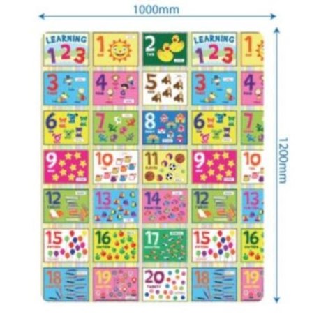 ! MATA PODŁOGOWA NUMERY/ CYFRY 100X120