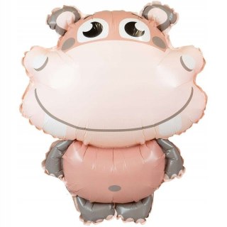 Balon foliowy ZOO Hipopotam