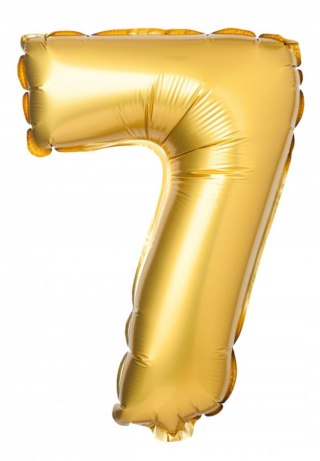 Balon foliowy cyferka nr7 ZŁOTY 71cm