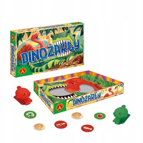 GRA DINOŻARŁY- KATAPULTY Z ŻETONAMI ALEXANDER GRA DINOŻARŁY- KATAPULTY Z ŻETONAMI ALEXANDER