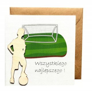 KARTKA URODZNY CHŁOPIEC Z PIŁKĄ NAEM