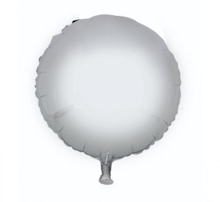 WR Balon foliowy OKRĄGŁY SREBRNY 35CM Godan
