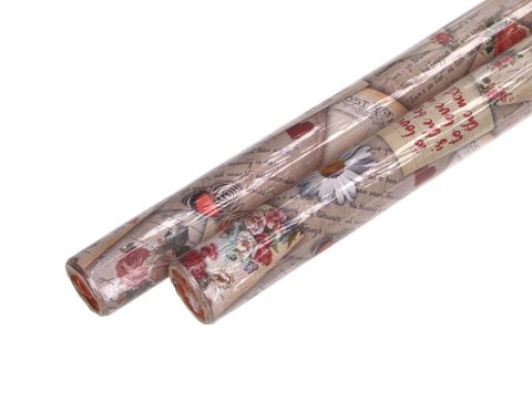 WR PAPIER PREZENTOWY KWIATY 100CMX5M