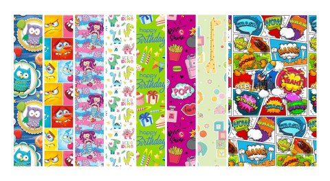 ! PAPIER PREZENTOWY 100CMX3M DZIECIĘCY FLORIO ! PAPIER PREZENTOWY 100CMX3M DZIECIĘCY FLORIO