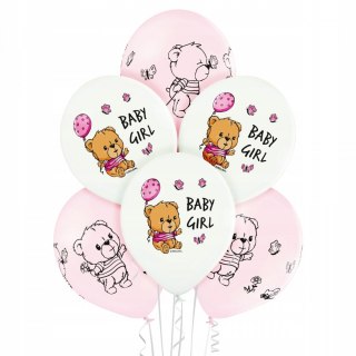 Balony 6szt Cute Baby Girl 1C4S