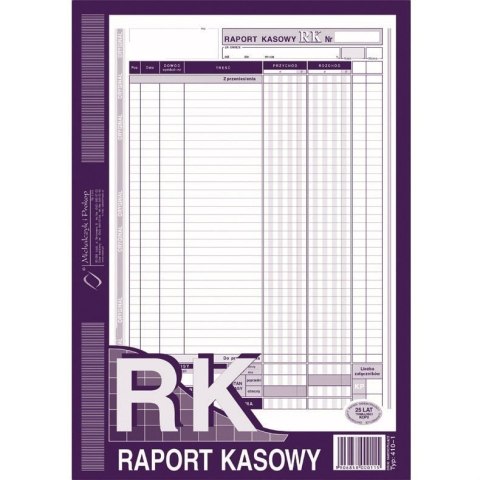 DRUK RAPORT KASOWY A4 410-1 MICHALCZYK DRUK RAPORT KASOWY A4 410-1 MICHALCZYK